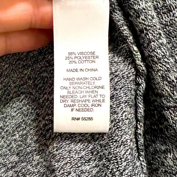 Express Grey Speckled Open Front Cardigan - Picture 4 of 4